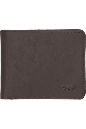 Vans Accessoires, Heren, Bruin, ONE Size, Polyester, Donkerbruine Bifold Portemonnee met Ritssluiting