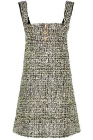 Giambattista Valli Kleedjes, Dames, Grijs, S, Tweed, Tweed Jurk