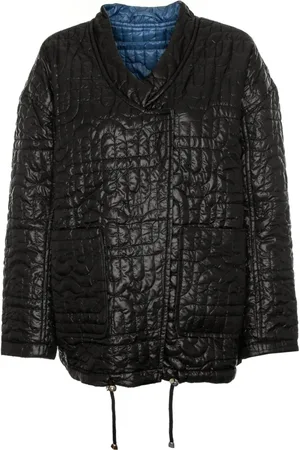 Munthe Jassen, Dames, Zwart, S, Omkeerbare jas met gewatteerd patroon