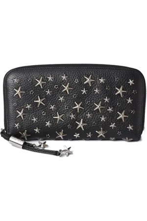 Jimmy Choo Pre-owned, Dames, Zwart, ONE Size, Leer, Tweedehands leren portemonnees