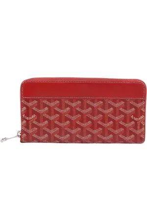 GOYARD Pre-owned, Dames, Rood, ONE Size, Pre-owned Coated canvas wallets