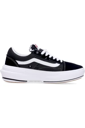 Vans Schoenen, Heren, Zwart, 46 EU, Suède, Zwart/Wit Lage Sneaker Comfort Schoen