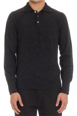 DRUMOHR Tops, Heren, Grijs, L, Polo Sweater Grijs