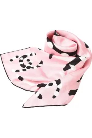 CHANEL Pre-owned, Dames, Roze, ONE Size, Tweed, Pre-owned Canvas scarves
