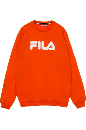 Fila Sweatshirts & Hoodies, Heren, Oranje, S, Katoen, Tigerlily Crew Neck Sweatshirt
