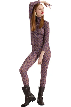 La DoubleJ Broeken, Dames, Veelkleurig, L, Tweed, Skinny Jersey Leggings