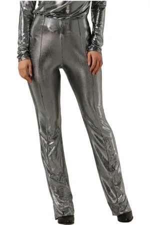 Notes Du Nord Broeken, Dames, Grijs, M, Ivetta Pant 4 Zilver Dames Broeken