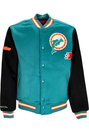 Mitchell & Ness Jassen, Heren, Blauw, L, Wol, Miami Dolphins Legacy Varsity Jacket Teal/Black