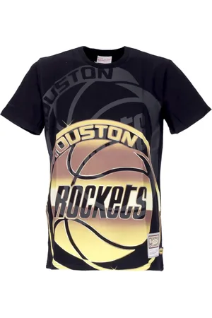Mitchell & Ness Tops, Heren, Veelkleurig, XL, Katoen, Houston Rockets NBA Tee Hardwood Classics