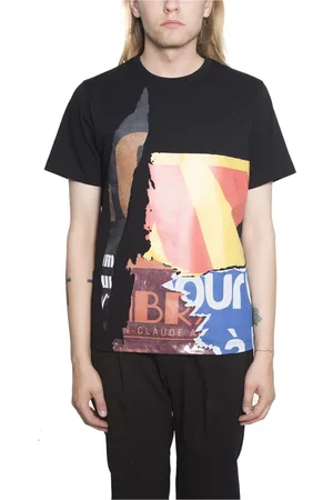 JUUN.J Tops, Heren, Zwart, S, Katoen, Katoenen Print T-shirt