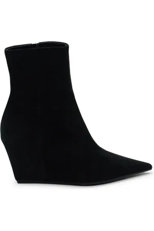 vic matiè Schoenen, Dames, Zwart, 39 EU, Suède, Zwarte Cocoon Enkellaars