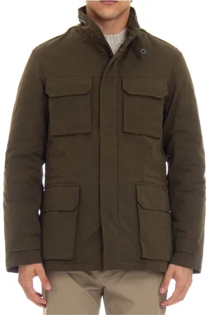 Sealup Jassen, Heren, Groen, XL, Groene Winterjas met Capuchon