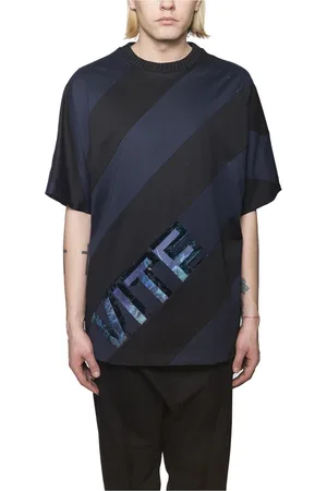 JUUN.J Tops, Heren, Blauw, L, Katoen, Oversized Katoenen T-Shirt