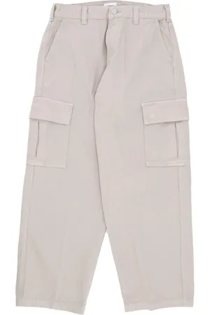 Obey Broeken, Heren, Grijs, W28, Denim, Cargo Denim Pant Silver Grey