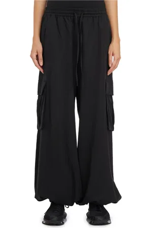 Y-3 Broeken, Dames, Zwart, S, Cargo Twill Broek