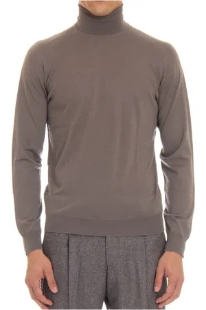 DRUMOHR Truien, Heren, Grijs, 2Xl, Wol, Extrafijne wol coltrui trui
