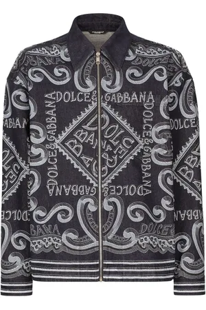 Dolce & Gabbana Jassen, Heren, Grijs, M, Stijlvolle Jas G9Aumdg 8Km 5S9001
