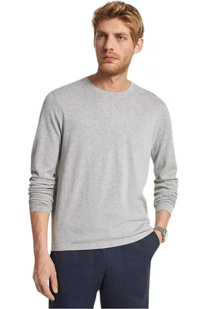 Michael Kors Truien, Heren, Grijs, M, Katoen, Heather Grey Core Jersey Crew Sweater