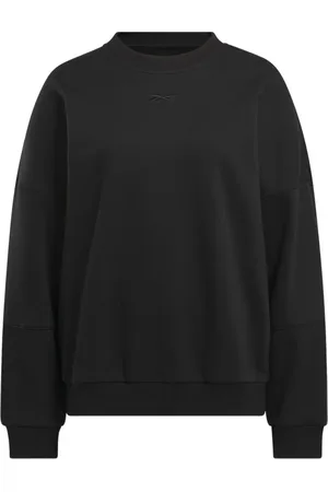 Reebok Sweatshirts & Hoodies, Dames, Zwart, S, Oversized Crew Neck Sweater