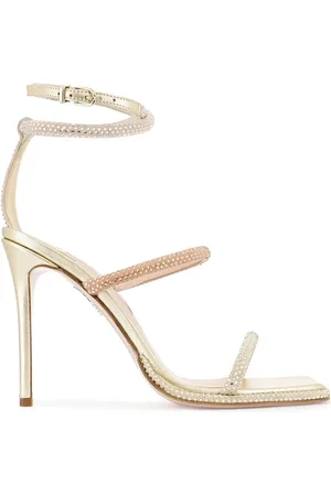 SOPHIA WEBSTER Schoenen, Dames, Geel, 38 EU, Liquid Gold Sandalen