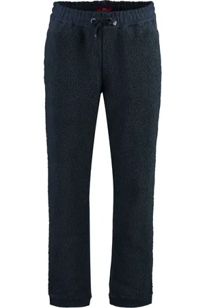 Parajumpers Broeken, Heren, Blauw, S, Katoen, Katoenen Blend Broek met Fleece Inzetstukken