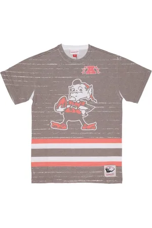 Mitchell & Ness Tops, Heren, Veelkleurig, L, Katoen, Cleveland Browns NFL T-shirt
