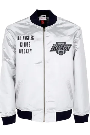 Mitchell & Ness Jassen, Heren, Wit, M, Satijn, NHL Team Bomberjack Lichtgewicht Satijn