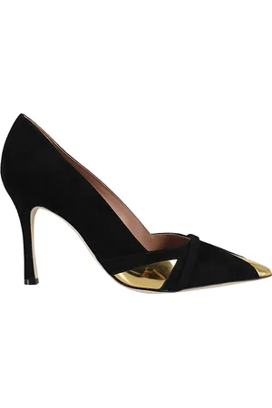 MALONE SOULIERS Schoenen, Dames, Zwart, 36 EU, Leer, Elegante Zwarte Leren Hakken