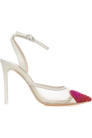 SOPHIA WEBSTER Schoenen, Dames, Wit, 38 1/2 EU, Witte Rode Pumps