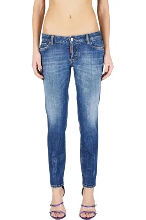 Dsquared2 Jeans, Dames, Blauw, S, Katoen, Jennifer Skinny Jeans