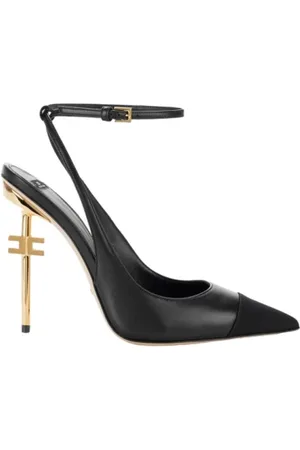 Elisabetta Franchi Schoenen, Dames, Zwart, 37 EU, Elegante Decollete Schoenen
