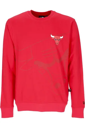 New Era Sweatshirts & Hoodies, Heren, Rood, L, Katoen, Chicago Bulls Crewneck Sweatshirt