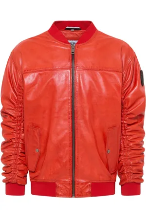 Carlo Colucci Jassen, Heren, Rood, L, Unieke Badge Leren College Jack