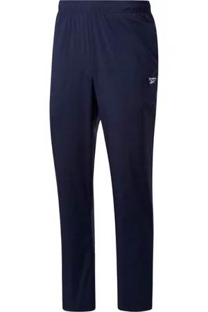 Reebok Broeken, Heren, Blauw, XL, Geweven Trainingsbroek