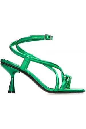 Pierre Hardy Schoenen, Dames, Groen, 37 EU, Groene Metalen Sandalen
