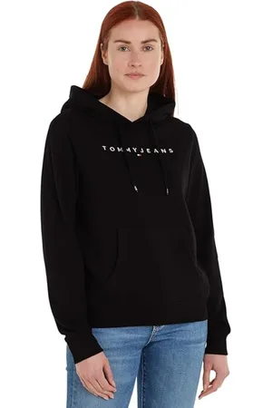 Tommy Hilfiger Sweatshirts & Hoodies, Dames, Zwart, S, Katoen, Hoodie - Zwart