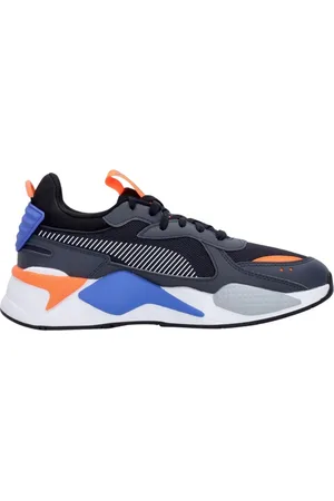 PUMA Schoenen, Heren, Veelkleurig, 41 EU, Leer, Geek Zwart/Sterk Grijs Lage Sneaker