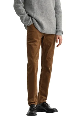 GANT Jeans, Heren, Bruin, W31, Slim Fit Corduroy Jeans