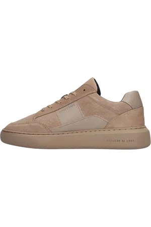 Cycleur de luxe Schoenen, Heren, , 49 EU, Leer, Taupe Nubuck Lage Top Sneakers