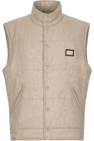 Dolce & Gabbana Jassen, Heren, , L, Stijlvolle Vest met Uniek Ontwerp