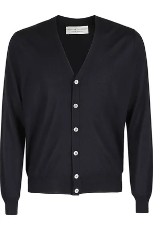 FILIPPO DE LAURENTIIS Truien, Heren, Blauw, 3Xl, Wol, Merino Wol Vest