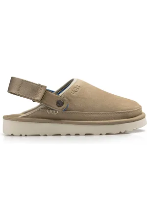 UGG Schoenen, Heren, Bruin, 45 EU, Suède, Heren Leren Sandalen Goldencoast