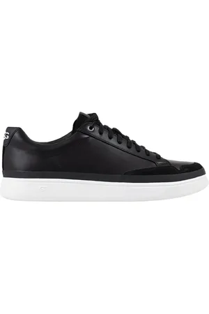 UGG Schoenen, Heren, Zwart, 41 EU, Leer, Heren Leren Sneakers Zwart