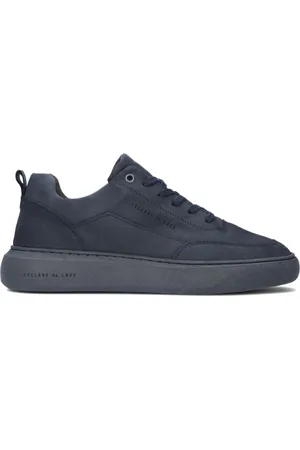 Cycleur de luxe Schoenen, Heren, Blauw, 41 EU, Leer, Donkerblauwe Sneaker Roubaix Stijlvol Ontwerp