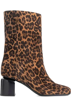 Pierre Hardy Schoenen, Dames, Bruin, 37 EU, Luipaard Enkellaarzen