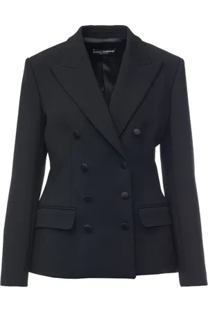 Dolce & Gabbana Jassen, Dames, Zwart, L, Stijlvolle Zwarte Jas voor Mannen
