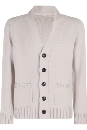 DRUMOHR Truien, Heren, Grijs, L, Wol, Merino Wol Dubbel Gebreide Vest