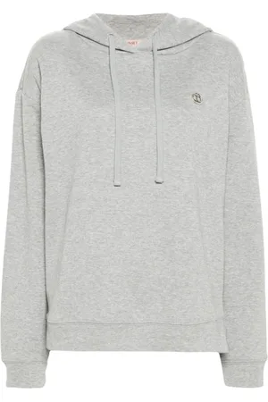 Twin-Set Sweatshirts & Hoodies, Dames, Grijs, L, Katoen, Stijlvolle Sweater Set