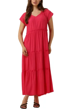Co`Couture Kleedjes, Dames, Roze, S, Roze Maxi Jurk New Sunrise