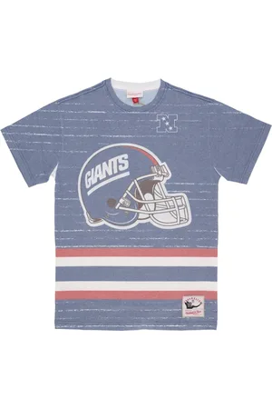 Mitchell & Ness Tops, Heren, Veelkleurig, S, Katoen, NY Giants Logo Tee Celebration